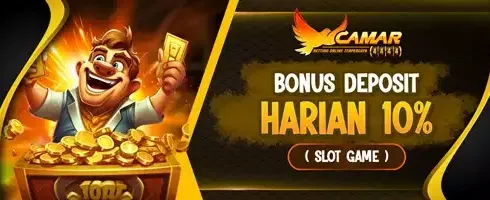 Bonus Deposit Harian Spesial 10% promotional banner